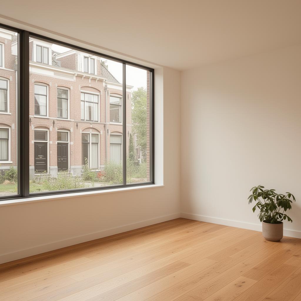 Lichtrijk interieur met goed geïsoleerd kozijn